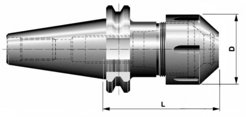 Kleštinový upínač DIN69871 pro kleštiny DIN6499 (ERC)